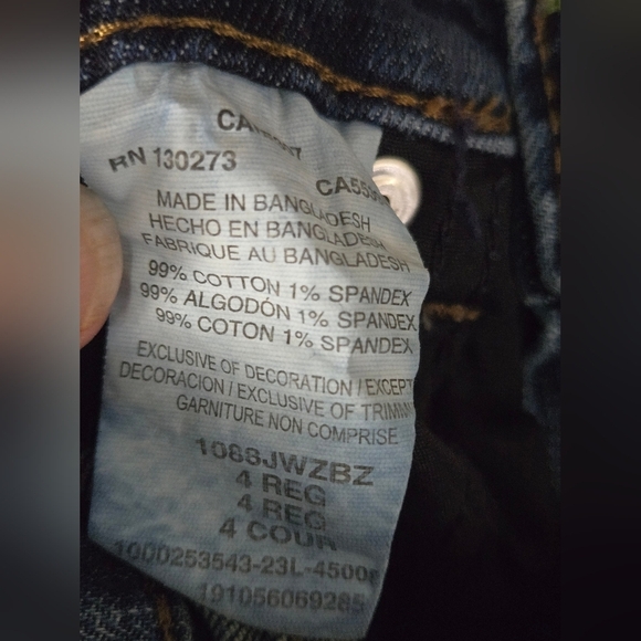 Boy's Wrangler Retro Slim Straight Adjustable Waist Jeans, Size 4 Reg - Picture 5 of 5